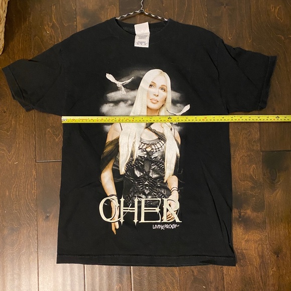 Vintage Cher Living Proof Farewell Concert Tour 2002 T Shirt Medium Black - Picture 8 of 8
